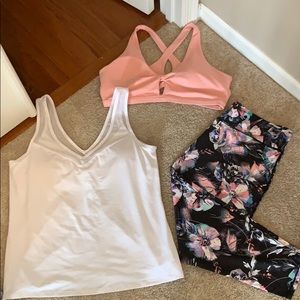 Fabletics sports bra, pants and tank! XXL
